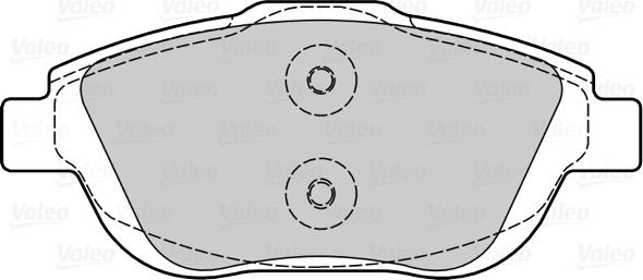 Valeo 670030 - Комплект спирачно феродо, дискови спирачки vvparts.bg