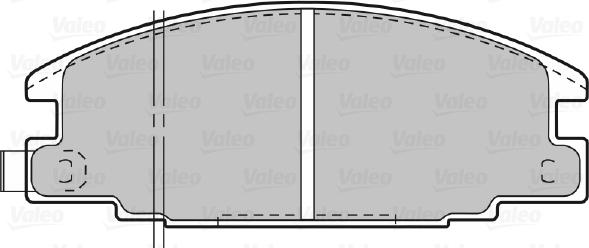 Valeo 670020 - Комплект спирачно феродо, дискови спирачки vvparts.bg