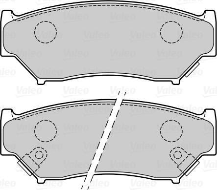 Valeo 670074 - Комплект спирачно феродо, дискови спирачки vvparts.bg