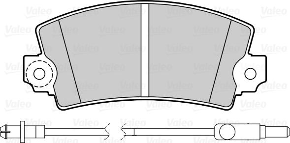 Valeo 670078 - Комплект спирачно феродо, дискови спирачки vvparts.bg