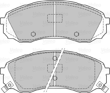 Valeo 670129 - Комплект спирачно феродо, дискови спирачки vvparts.bg