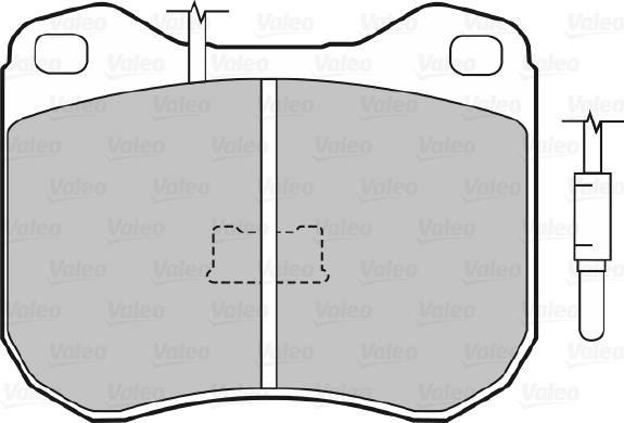 Valeo 670178 - Комплект спирачно феродо, дискови спирачки vvparts.bg