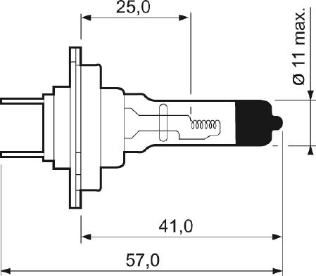 Valeo 032521 - Крушка с нагреваема жичка, фар за дълги светлини vvparts.bg