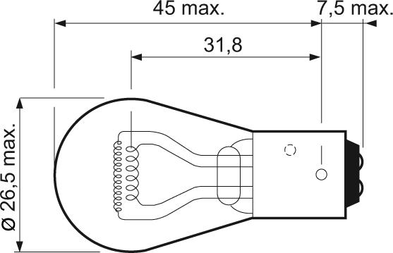 Valeo 032105 - Крушка с нагреваема жичка, стоп светлини / габарити vvparts.bg