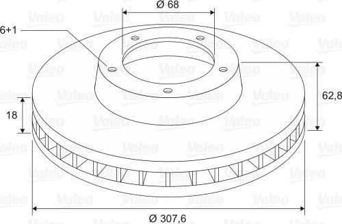 Valeo 197645 - Спирачен диск vvparts.bg