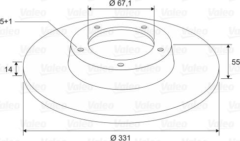 Valeo 197636 - Спирачен диск vvparts.bg