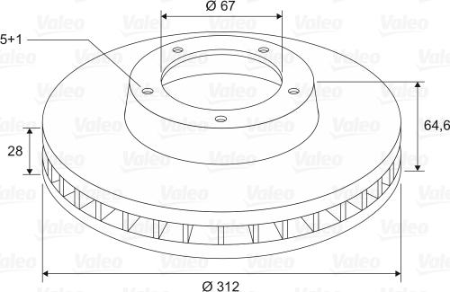 Valeo 197632 - Спирачен диск vvparts.bg