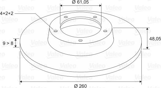 Valeo 197014 - Спирачен диск vvparts.bg