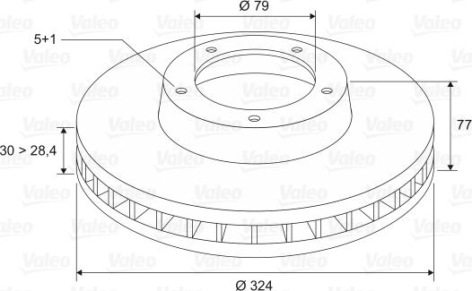 Valeo 197193 - Спирачен диск vvparts.bg