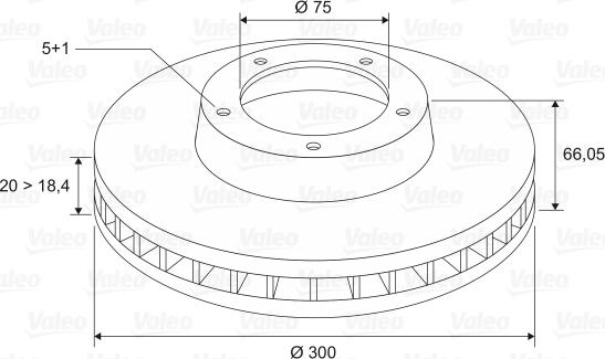 Valeo 197158 - Спирачен диск vvparts.bg