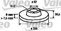 Valeo 197110 - Спирачен диск vvparts.bg