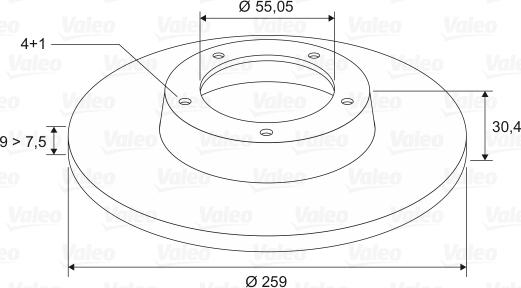 Valeo 197113 - Спирачен диск vvparts.bg