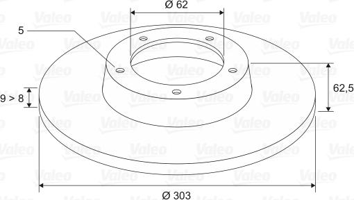 Valeo 197112 - Спирачен диск vvparts.bg