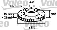 Valeo 197170 - Спирачен диск vvparts.bg