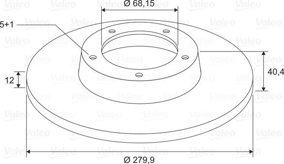 Valeo 197819 - Спирачен диск vvparts.bg