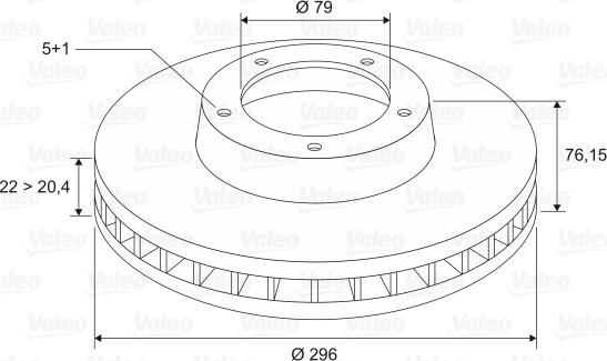 Valeo 197330 - Спирачен диск vvparts.bg