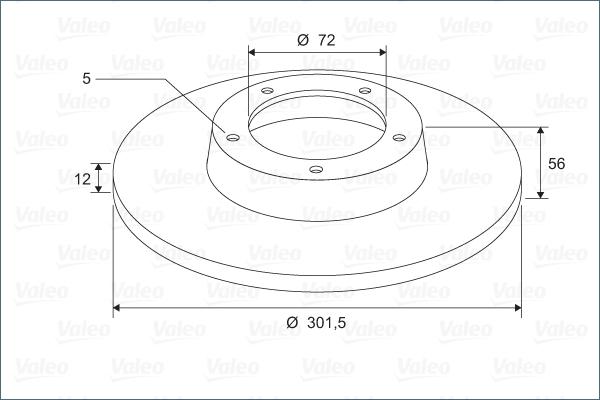 Valeo 197750 - Спирачен диск vvparts.bg