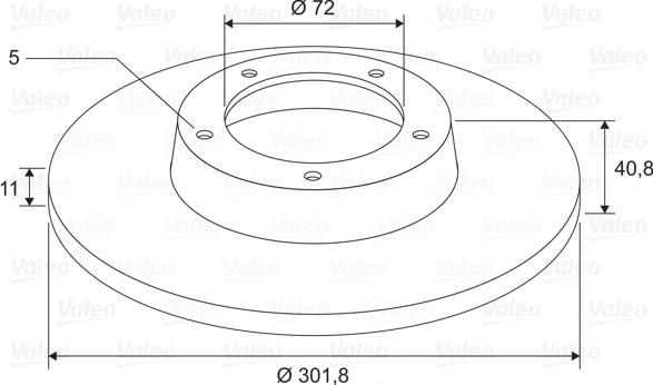 Valeo 197704 - Спирачен диск vvparts.bg