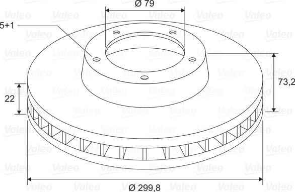 Valeo 197789 - Спирачен диск vvparts.bg