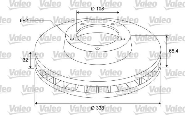 Valeo 185814 - Спирачен диск vvparts.bg