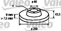 Valeo 186498 - Спирачен диск vvparts.bg