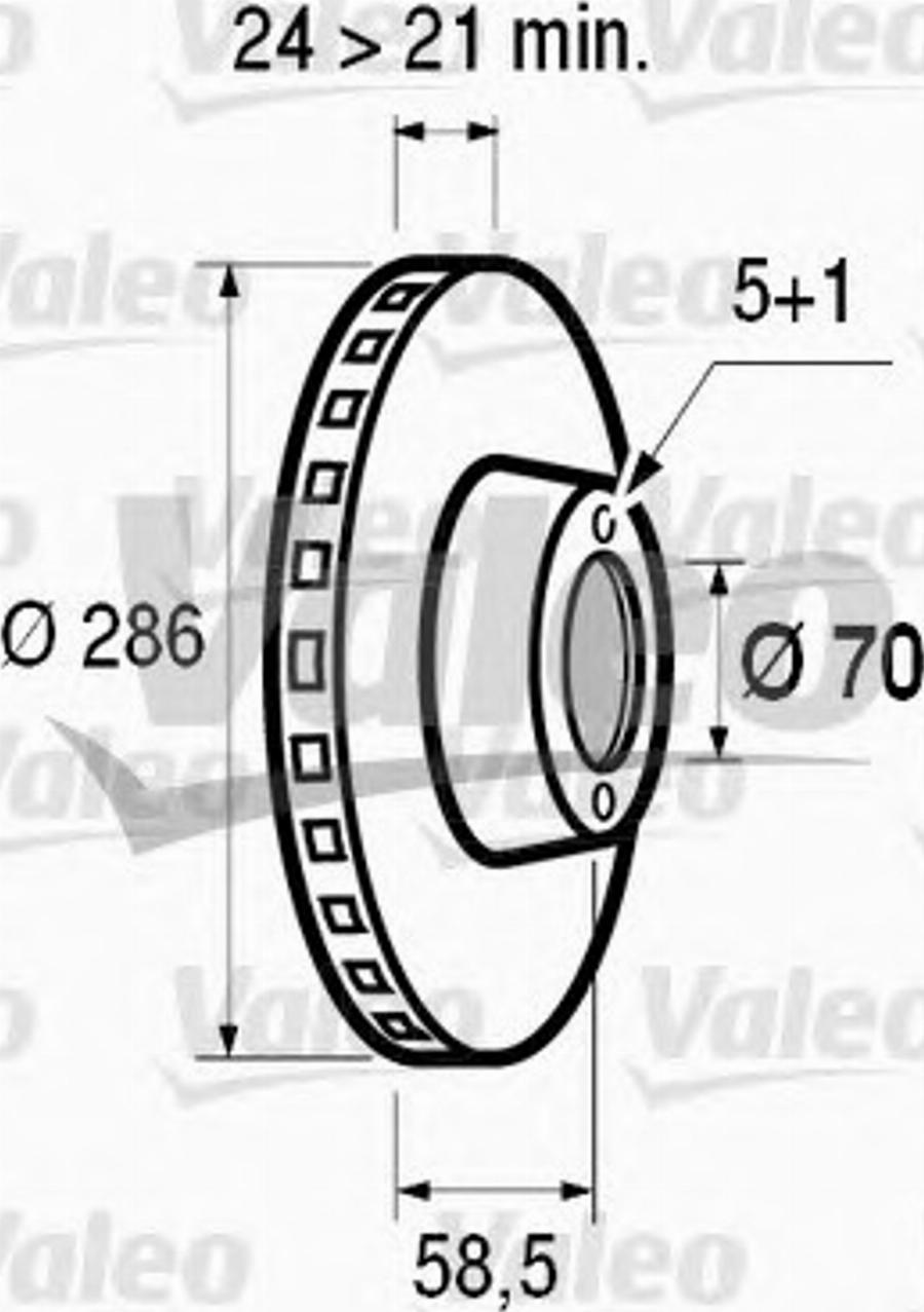 Valeo 186492 - Спирачен диск vvparts.bg