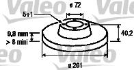 Valeo 186458 - Спирачен диск vvparts.bg