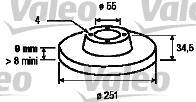 Valeo 186452 - Спирачен диск vvparts.bg