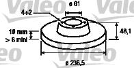 Valeo 186435 - Спирачен диск vvparts.bg