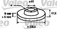 Valeo 186432 - Спирачен диск vvparts.bg