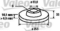 Valeo 186424 - Спирачен диск vvparts.bg