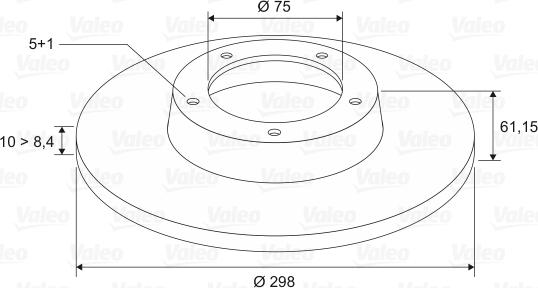 Valeo 186568 - Спирачен диск vvparts.bg