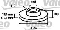 Valeo 186567 - Спирачен диск vvparts.bg