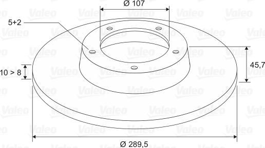 Valeo 186504 - Спирачен диск vvparts.bg