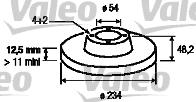 Valeo 186510 - Спирачен диск vvparts.bg