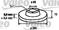 Valeo 186528 - Спирачен диск vvparts.bg