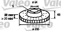 Valeo 186652 - Спирачен диск vvparts.bg