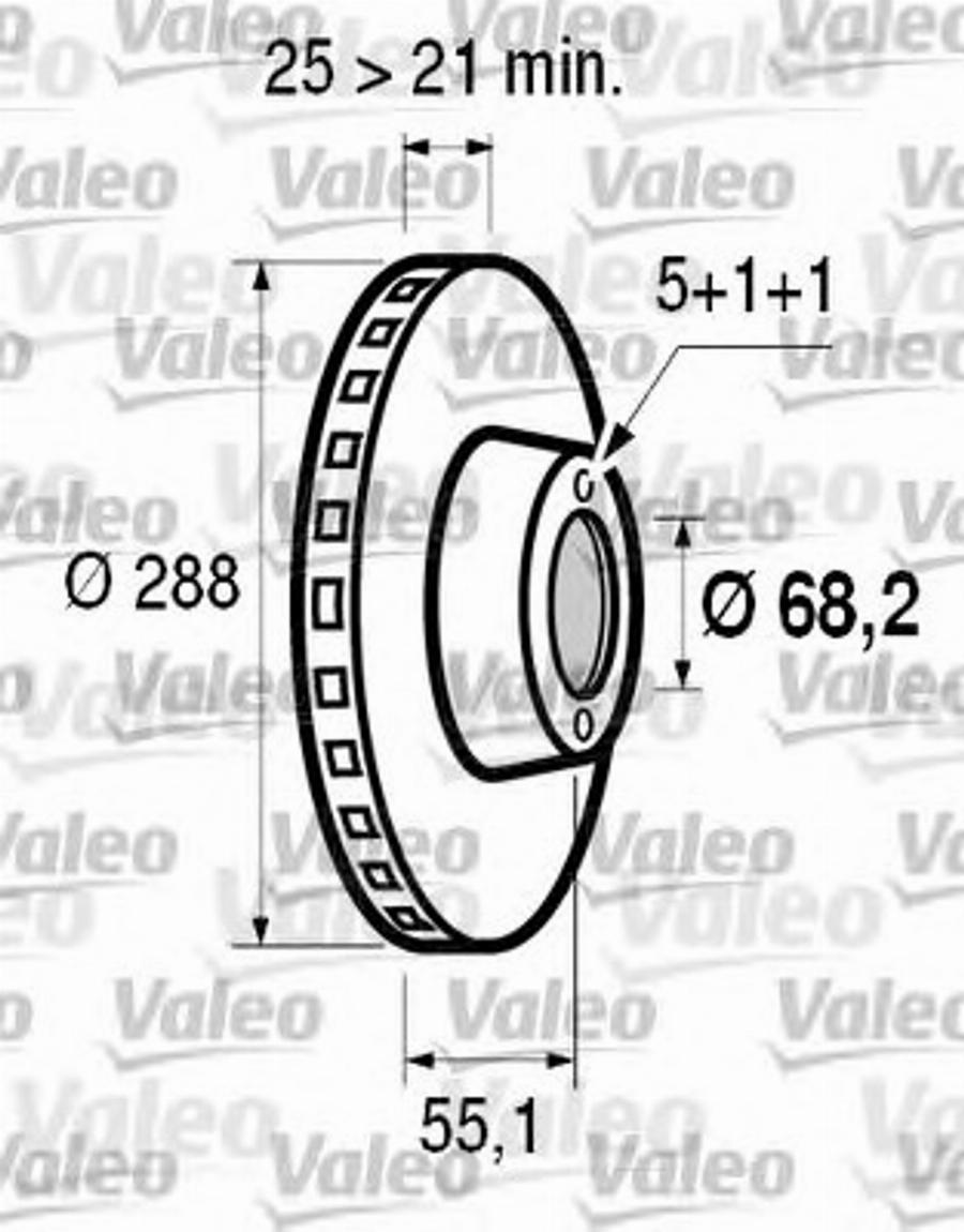 Valeo 186601 - Спирачен диск vvparts.bg