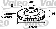 Valeo 186607 - Спирачен диск vvparts.bg