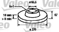 Valeo 186190 - Спирачен диск vvparts.bg