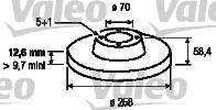 Valeo 186192 - Спирачен диск vvparts.bg