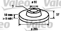 Valeo 186197 - Спирачен диск vvparts.bg