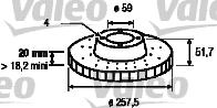 Valeo 186149 - Спирачен диск vvparts.bg