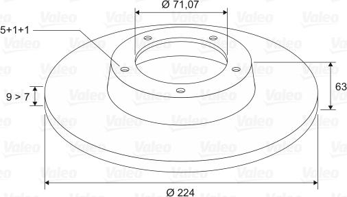 Valeo 186144 - Спирачен диск vvparts.bg