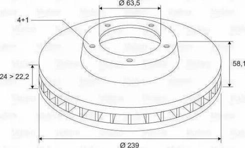 BOSCH 986478148 - Спирачен диск vvparts.bg