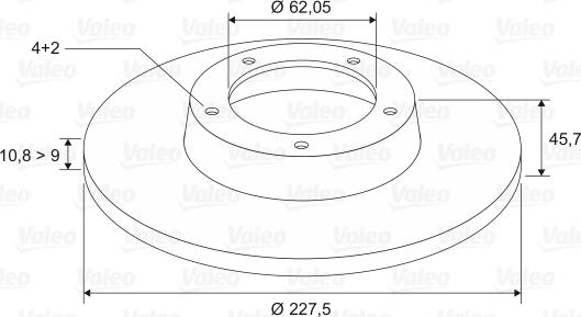 Valeo 186151 - Спирачен диск vvparts.bg