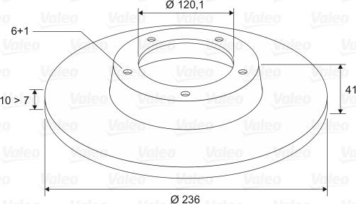 Valeo 186186 - Спирачен диск vvparts.bg