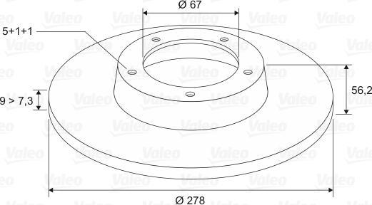 Valeo 186183 - Спирачен диск vvparts.bg