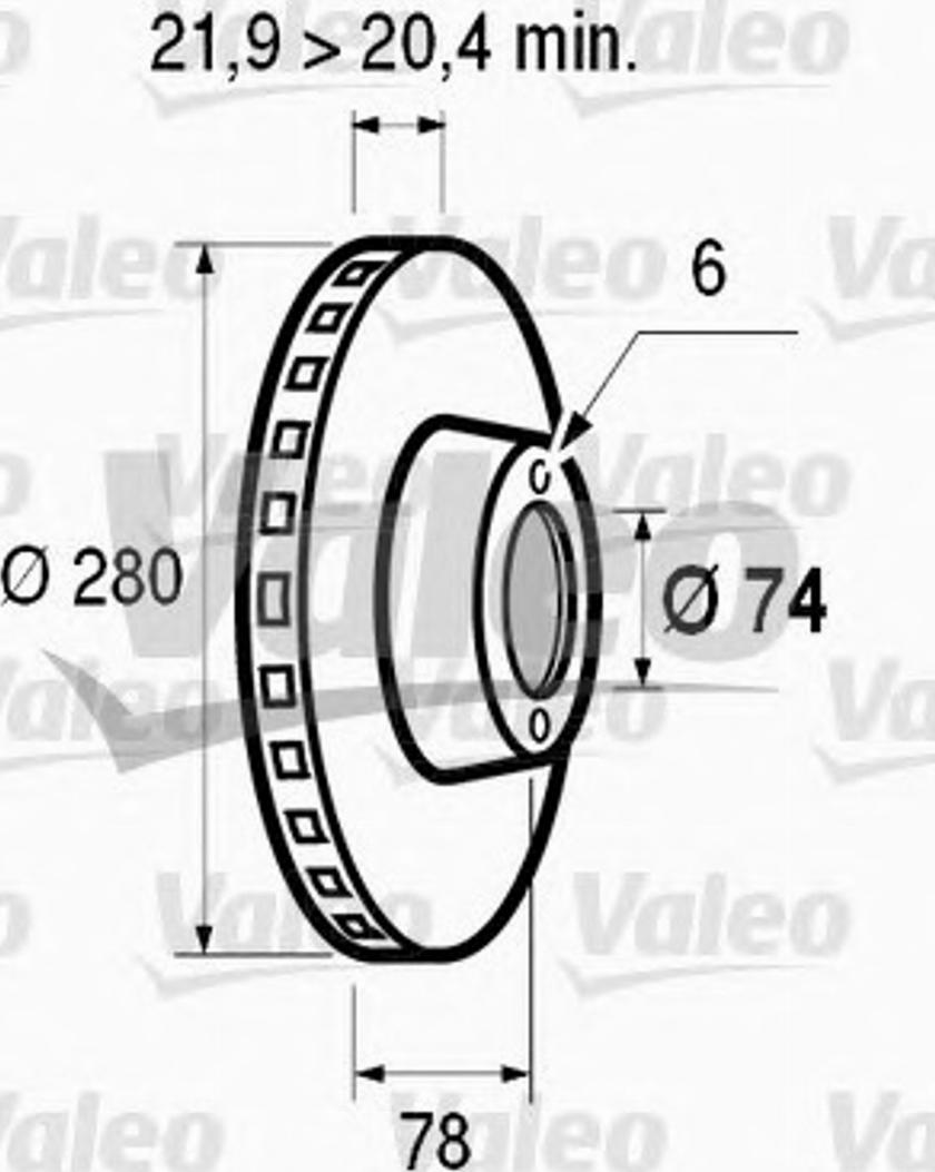 Valeo 186 120 - Спирачен диск vvparts.bg