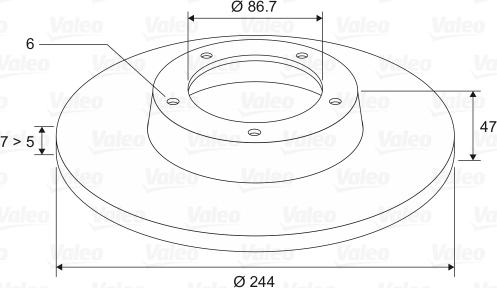 Valeo 186128 - Спирачен диск vvparts.bg